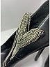 Saint Laurent 100% Leather Graphic Black Heels Size EU 37 - photo 5