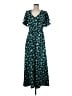 OUTERKNOWN 100% Polyester Teal Casual Dress Size M - photo 1