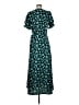 OUTERKNOWN 100% Polyester Teal Casual Dress Size M - photo 2