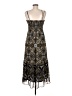 Kobi Halperin 100% Polyester Paisley Silver Cocktail Dress Size M - photo 2