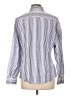 Banana Republic 100% Cotton Stripes Blue Long Sleeve Blouse Size L - photo 2
