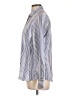 Banana Republic 100% Cotton Stripes Blue Long Sleeve Blouse Size L - photo 5