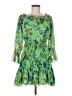 Unbranded Print Green Cocktail Dress Size 6 (estimated) - photo 1