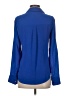 Express 100% Polyester Blue Long Sleeve Blouse Size XS - photo 2