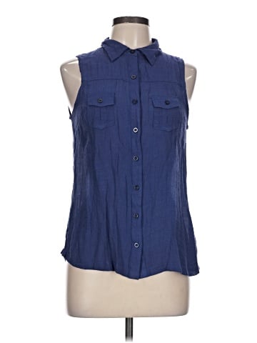 Mine Sleeveless Button-Down Shirt (view 1)