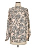 Ann Taylor LOFT 100% Polyester Print Tan Long Sleeve Blouse Size XS - photo 1