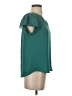 Maison Jules 100% Polyester Teal Short Sleeve Blouse Size XS - photo 4