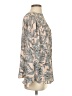 Ann Taylor LOFT 100% Polyester Print Tan Long Sleeve Blouse Size XS - photo 4