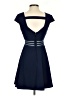 City Studio Solid Blue Casual Dress Size 3 - photo 2