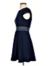 City Studio Solid Blue Casual Dress Size 3 - photo 5