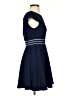 City Studio Solid Blue Casual Dress Size 3 - photo 4
