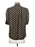 DR2 100% Polyester Polka Dots Gold 3/4 Sleeve Blouse Size S - photo 2