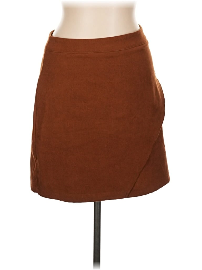 Pre-owned Shein Casual Skirt In Brown