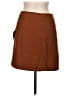 Shein 100% Polyester Solid Brown Casual Skirt Size L - photo 2