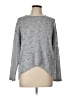 Lily White Chevron-herringbone Gray Pullover Sweater Size L - photo 1