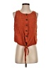 Universal Thread 100% Lyocell Orange Sleeveless Blouse Size XS - photo 1