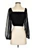 B.O.G Collective 100% Polyester Black 3/4 Sleeve Blouse Size XS - photo 1