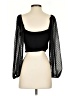 B.O.G Collective 100% Polyester Black 3/4 Sleeve Blouse Size XS - photo 2