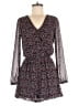 Express 100% Polyester Polka Dots Black Romper Size XS - photo 1