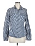Kut from the Kloth Polka Dots Blue Long Sleeve Button-Down Shirt Size M - photo 1