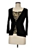 August Silk Black 3/4 Sleeve Top Size M - photo 1