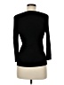 August Silk Black 3/4 Sleeve Top Size M - photo 2
