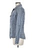 Kut from the Kloth Polka Dots Blue Long Sleeve Button-Down Shirt Size M - photo 5