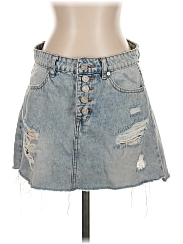 Indigo Rein Denim Skirt (view 1)