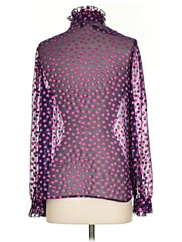Saloni Long Sleeve Silk Top (view 2)