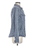 Kut from the Kloth Polka Dots Blue Long Sleeve Button-Down Shirt Size M - photo 4