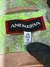 ANDREEVA Damask Floral Jacquard Yellow Green Raincoat Size XS - photo 6