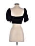 Forever 21 100% Polyester Black Short Sleeve Top Size S - photo 2