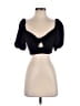 Forever 21 100% Polyester Black Short Sleeve Top Size S - photo 1
