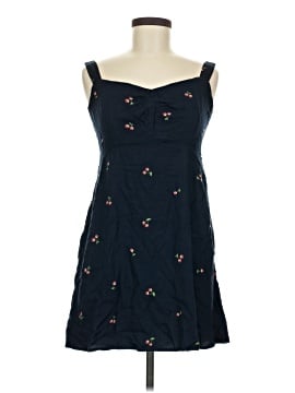 blue vacation mini dress Blue Strapless Mini Dress - Babydoll Dress
