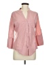 cavalini Pink 3/4 Sleeve Button-Down Shirt Size M - photo 1