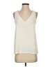 Ann Taylor 100% Polyester Ivory Sleeveless Blouse Size S - photo 1
