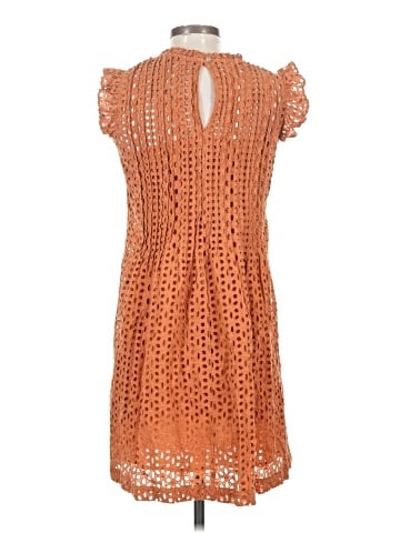 Madewell Eyelet Ruffle-Sleeve Pintuck Mini Dress (view 2)
