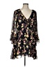 Cinq à Sept 100% Polyester Floral Black Cocktail Dress Size 10 - photo 1