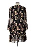 Cinq à Sept 100% Polyester Floral Black Cocktail Dress Size 10 - photo 2