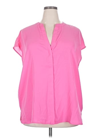 ELOQUII Short Sleeve Blouse (view 1)