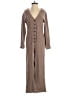 Madewell 100% Cotton Solid Brown Jumpsuit Size XXS - photo 1