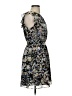 BCBGeneration 100% Polyester Floral Blue Cocktail Dress Size 2 - photo 4