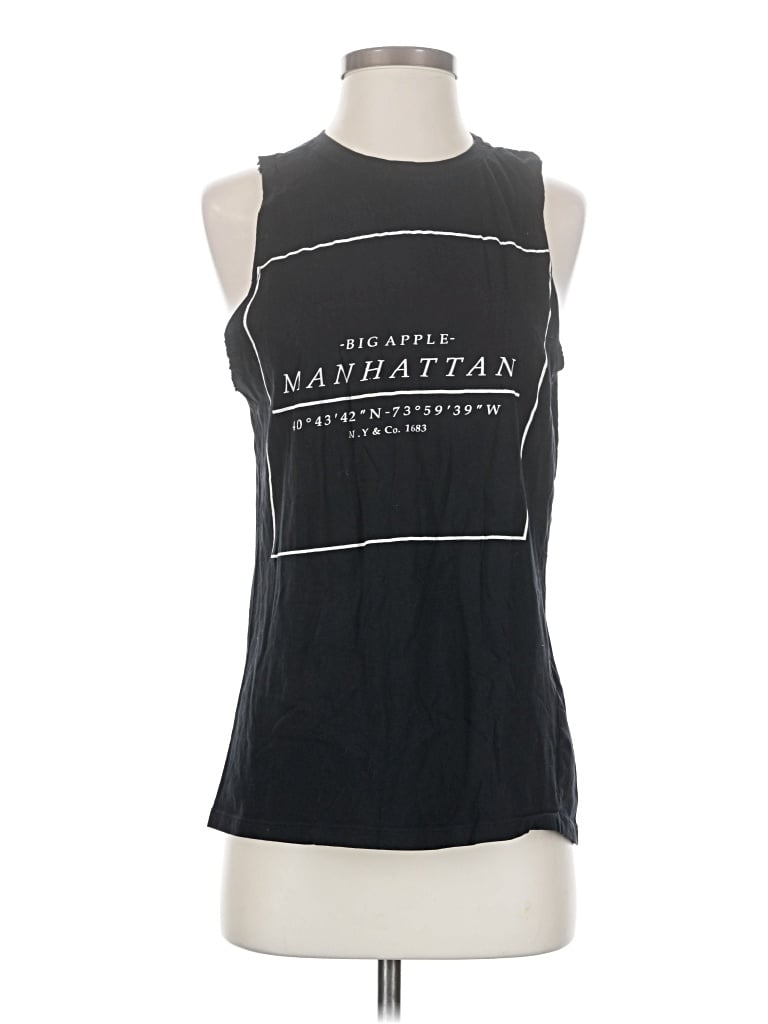 Pre-owned Cotton On Sleeveless T-shirt In Black