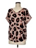 Shein Animal Print Pink Short Sleeve T-Shirt Size 8 - 10 - photo 1