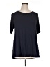 Lane Bryant Solid Black Short Sleeve Top Size 14 - 16 Plus - photo 1