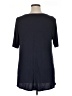 Lane Bryant Solid Black Short Sleeve Top Size 14 - 16 Plus - photo 2