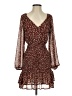 Lush 100% Polyester Animal Print Brown Cocktail Dress Size XS - photo 1