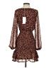 Lush 100% Polyester Animal Print Brown Cocktail Dress Size XS - photo 2