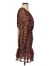 Lush 100% Polyester Animal Print Brown Cocktail Dress Size XS - photo 4