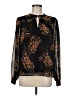 CAbi 100% Polyester Black Long Sleeve Blouse Size M - photo 1